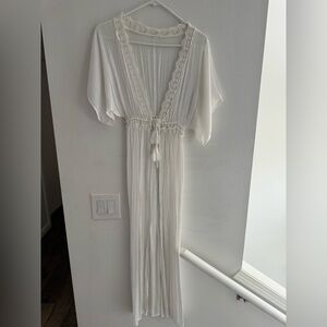 Elegant White Lace-Trimmed